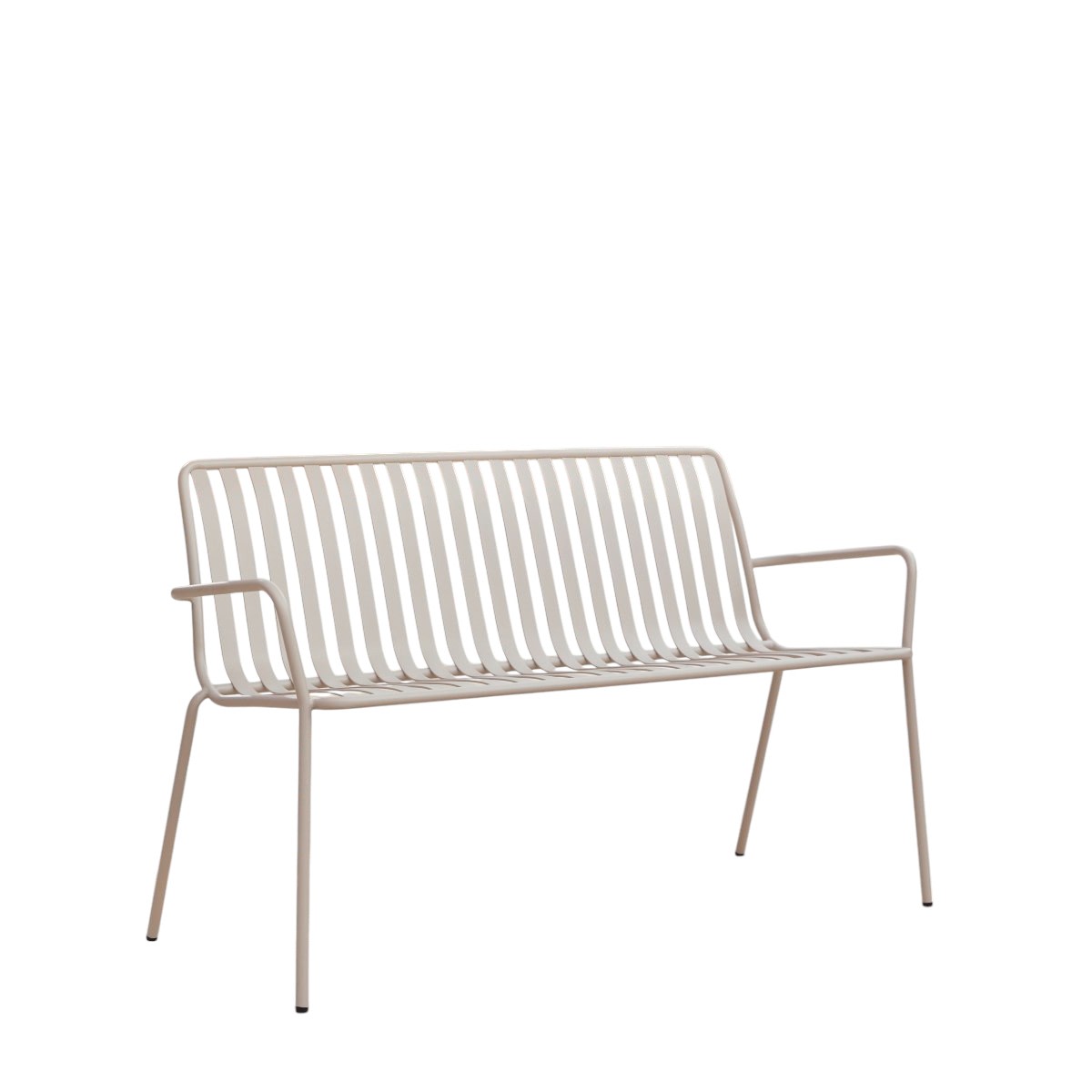 Tikamoon Metalen 2-zits tuinbank in crèmekleur - Beige