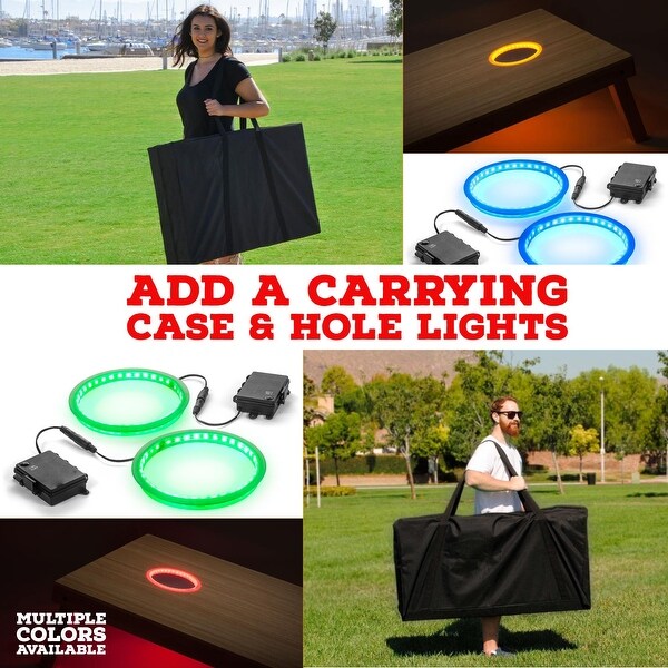 Pittsburgh Football Cornhole Set - Choose Your Size & Accessories