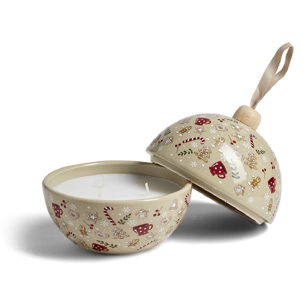 Bougie bonbonnière de No&euml;l senteur vanille