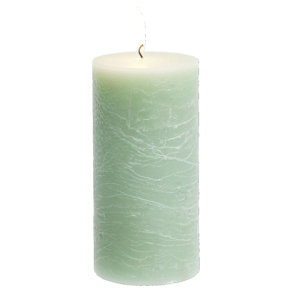 Bougie pilier verte 50H
