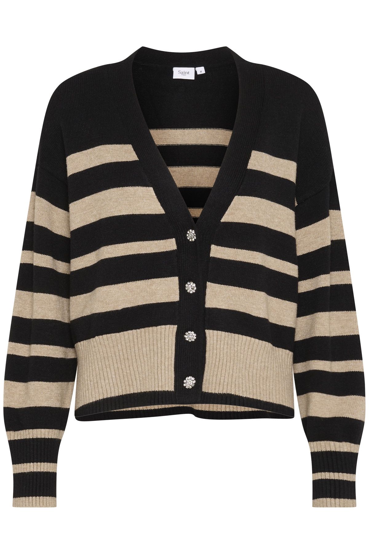 Saint Tropez InetteSZ V-neck Buttons Cropped Cardigan