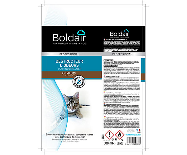 Destructeur d'odeurs animales Boldair 500ml