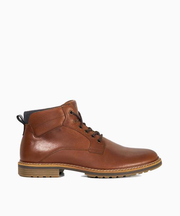 Simpson Tan - Leather Lace-up Ankle Boots