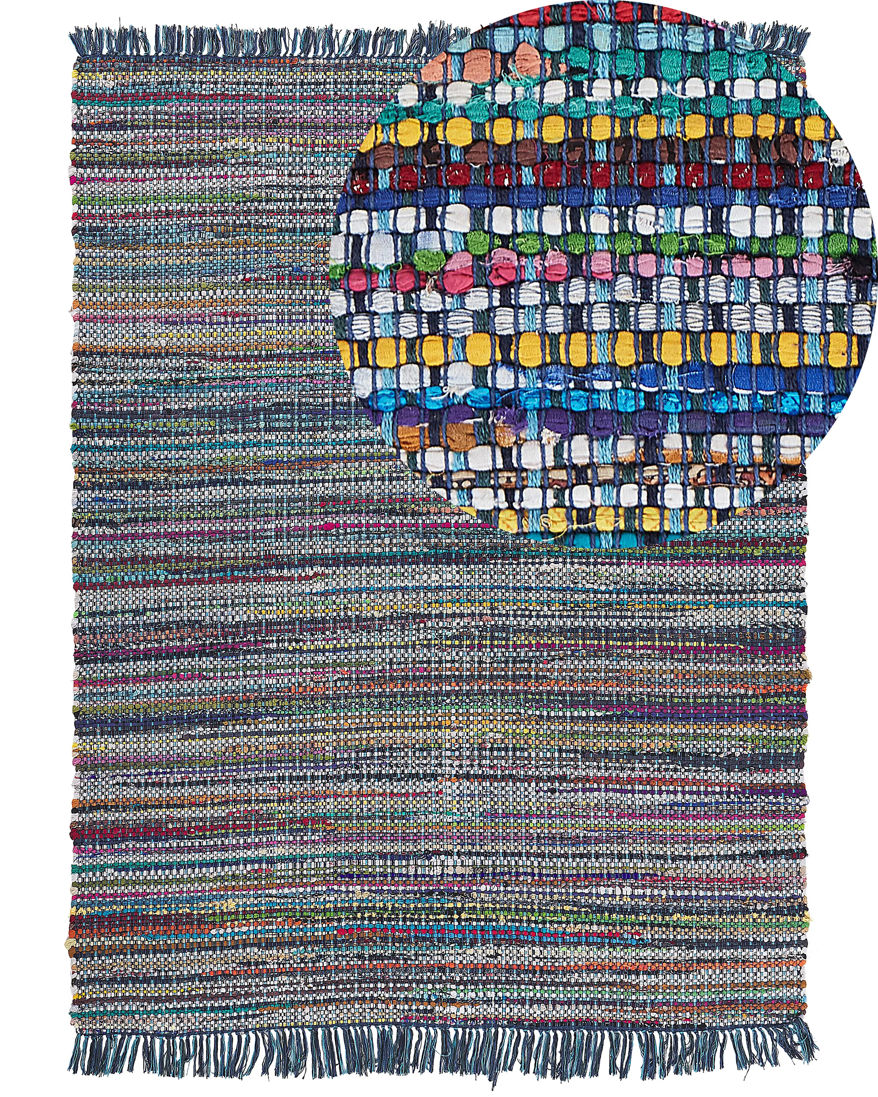 Rug BESNI Blue 160 x 230 cm Cotton