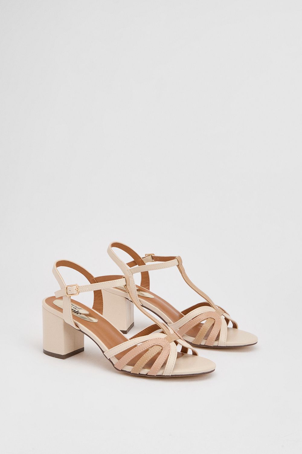 Dorothy Perkins Good For The Sole: Bethany Strappy Faux Leather Block Heel Sandals