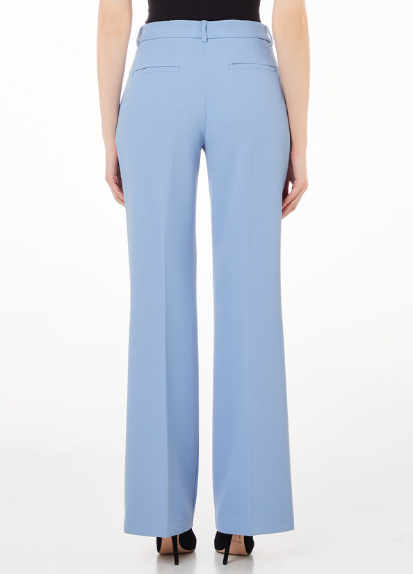 Pantaloni flare in cr&ecirc;pe