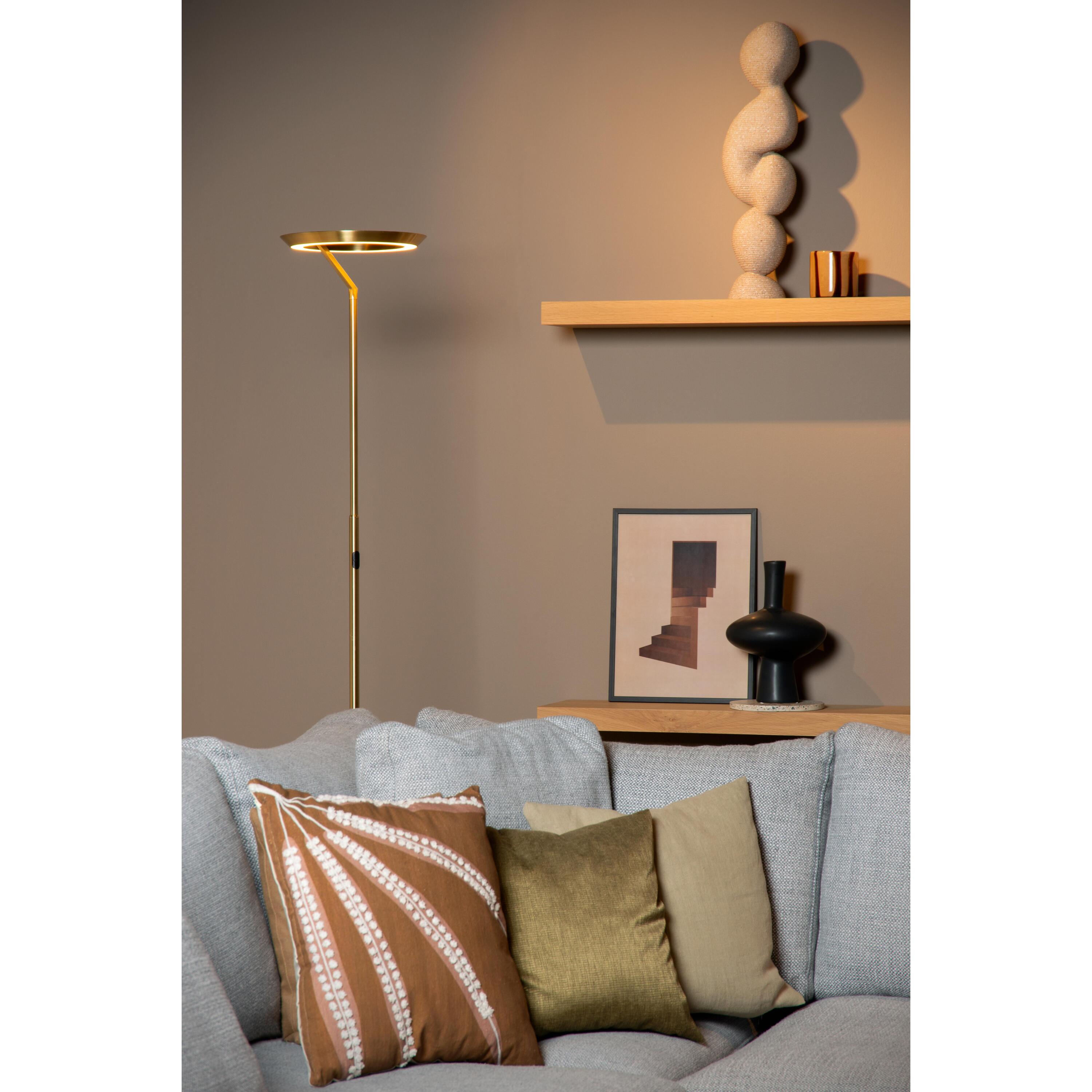 Celeste vloerlamp LED Ø28 mat goud