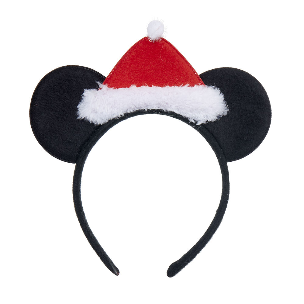 Serre tête Mickey bonnet Père No&euml;l