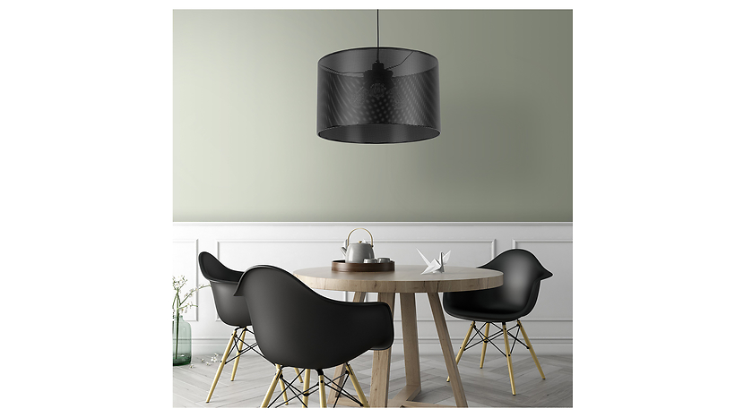 Lampa wisząca Moreno 3-punktowa metalowa czarna