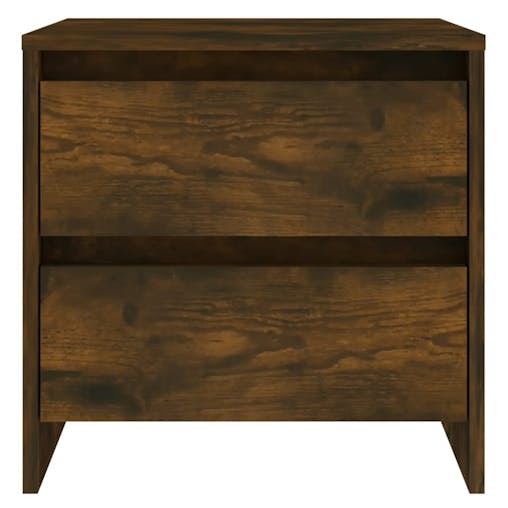 NNEVL Bedside Cabinets 2 pcs Smoked Oak 45x34.5x44.5 cm Chipboard
