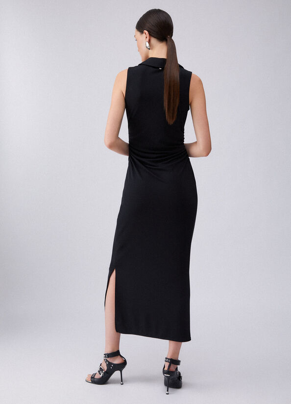 Abito midi con strass