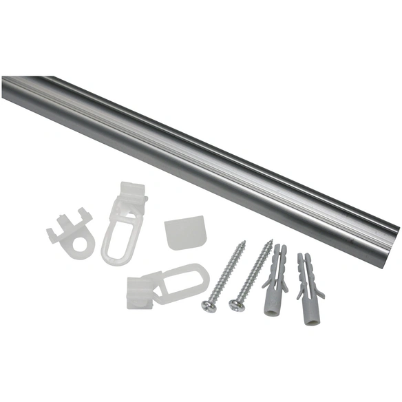 Vorhangschiene, Länge: 2100 mm, 1-läufig, Aluminium