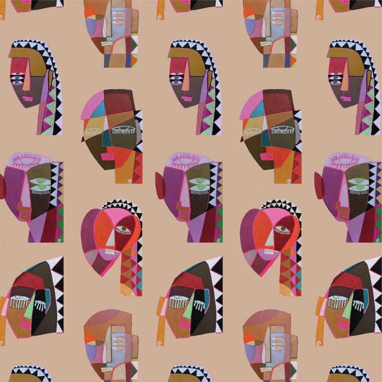 Catchii Behang Los Benditos Templeton Pink