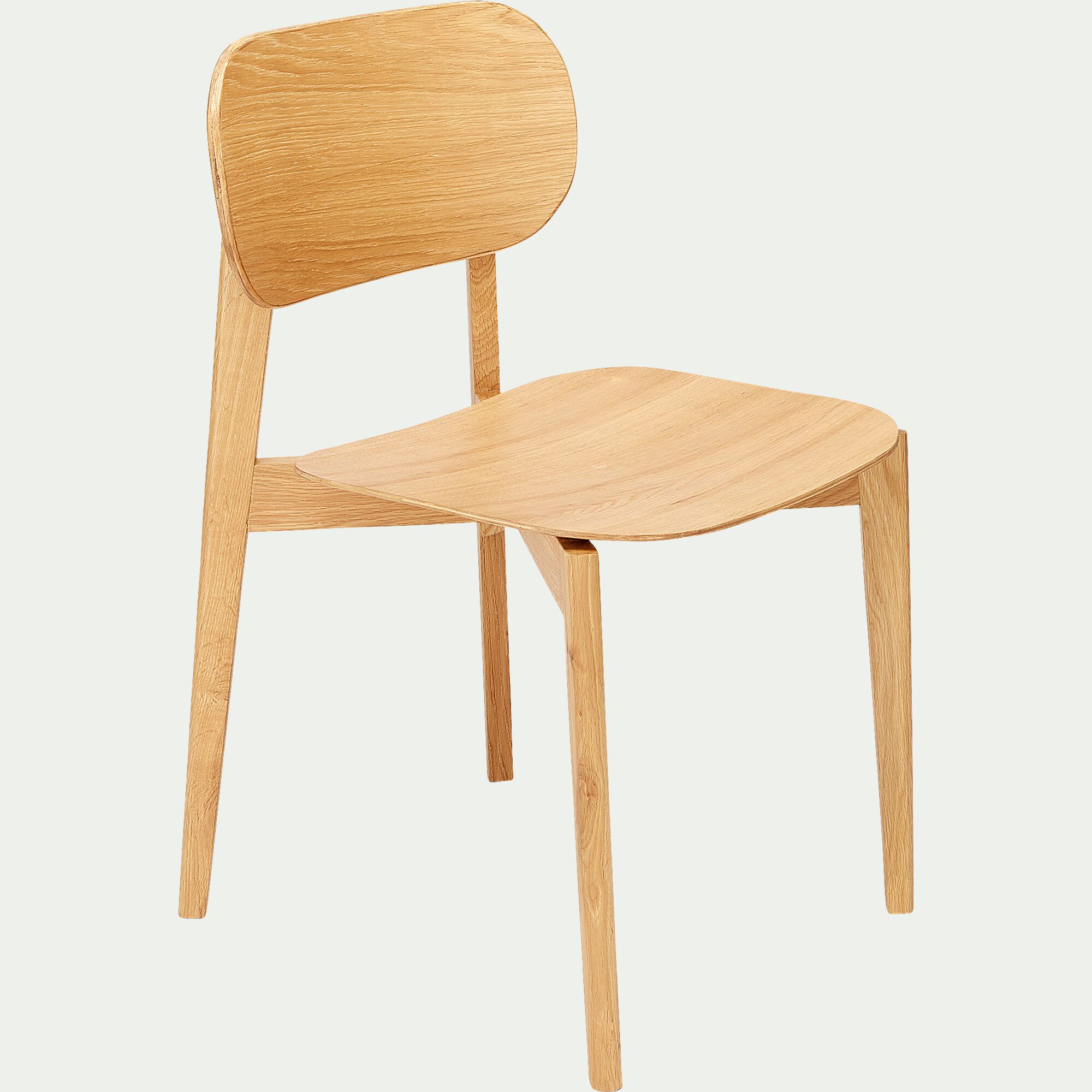 ILIES - Chaise en bois de chêne - bois clair