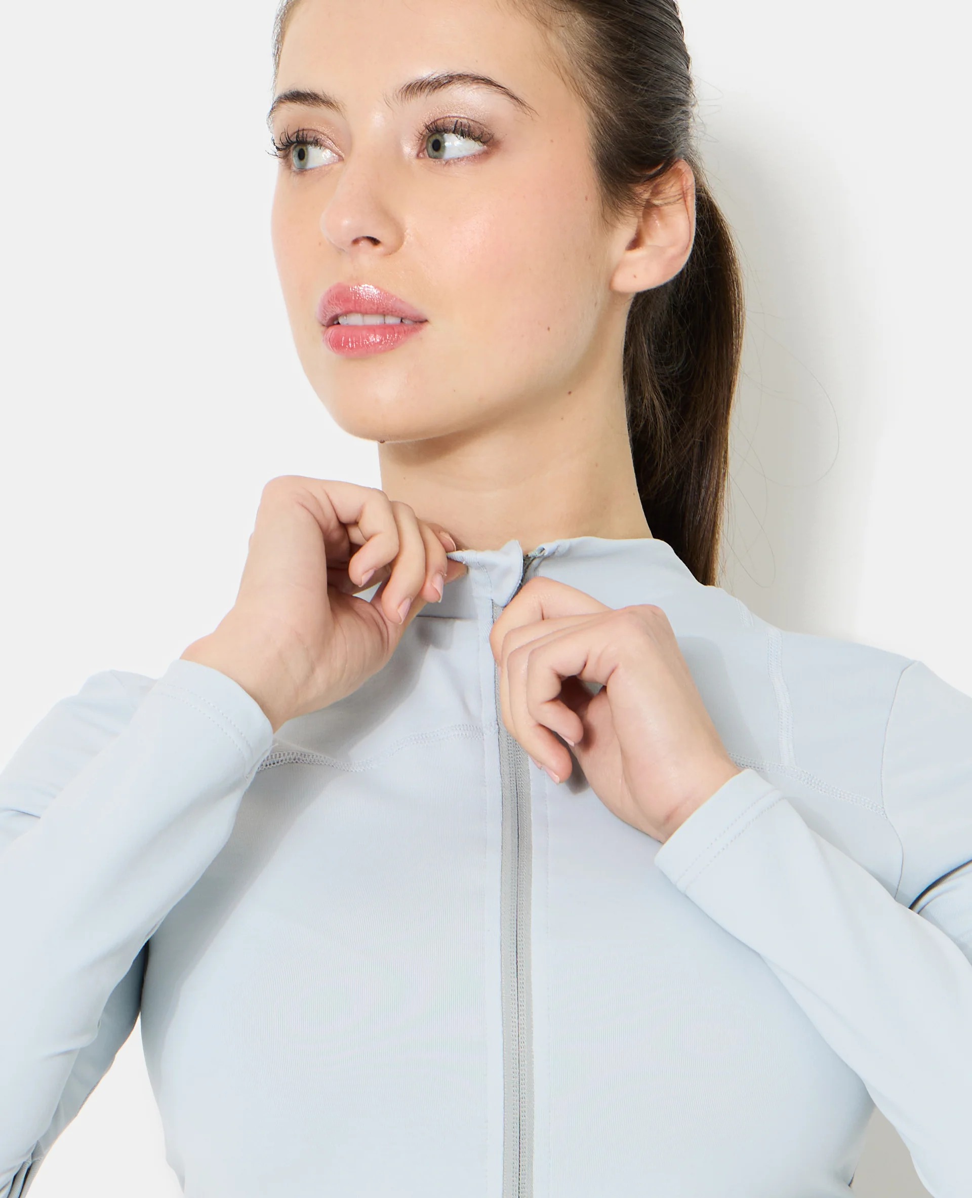 Gilet zippé en matière sculptante