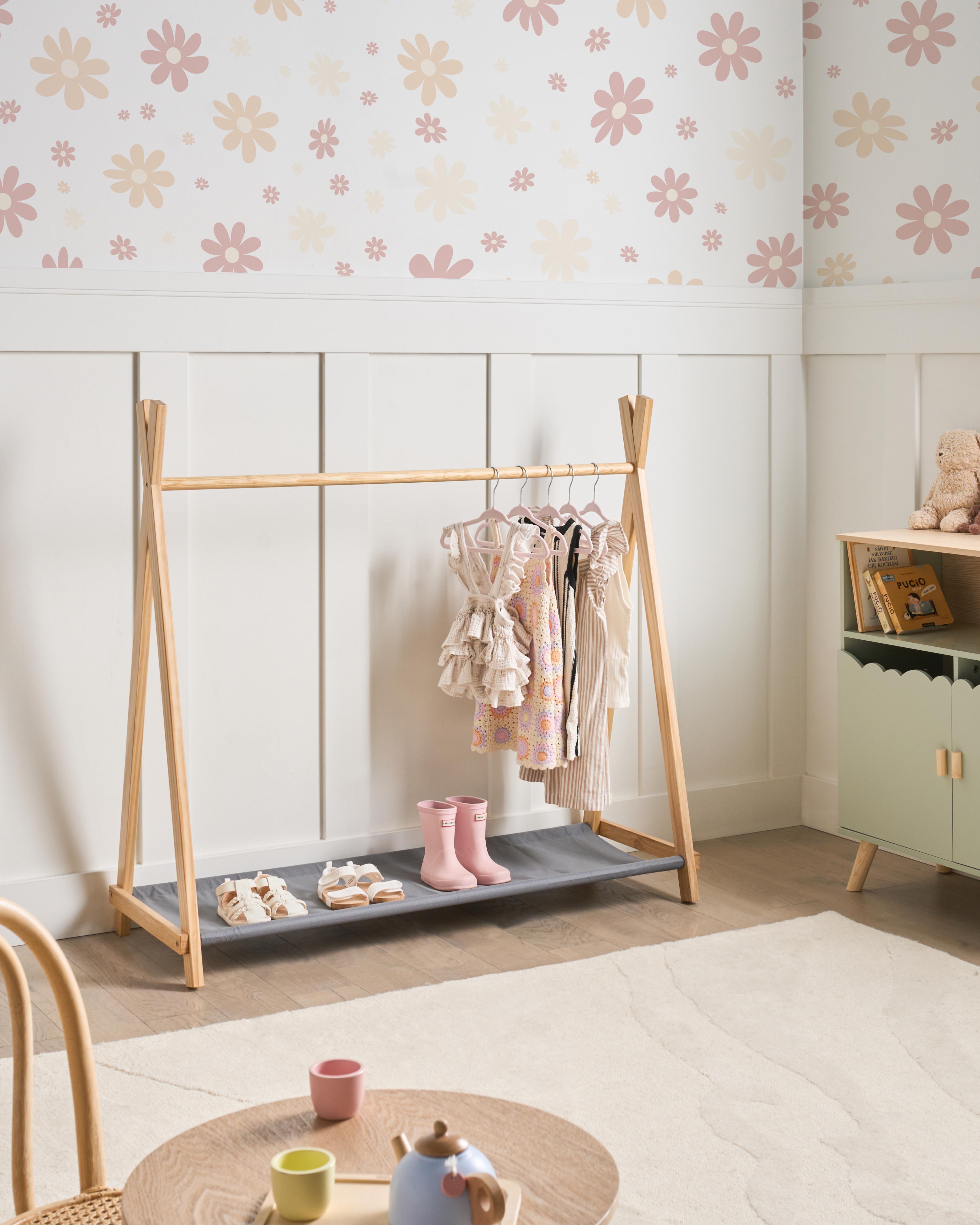 Kids Coat Stand CREE Light Brown