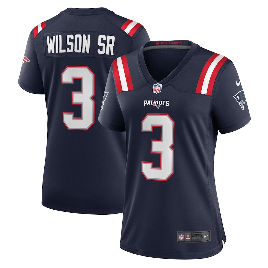 Mack Wilson New England Patriots Nike Women's Team Game Jersey -  Navy