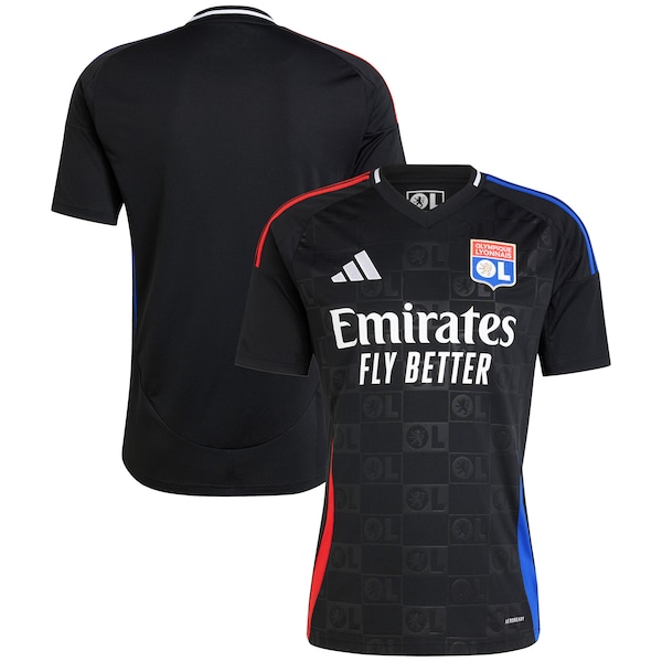 Olympique Lyonnais adidas 2024/25 Away Replica Jersey - Black