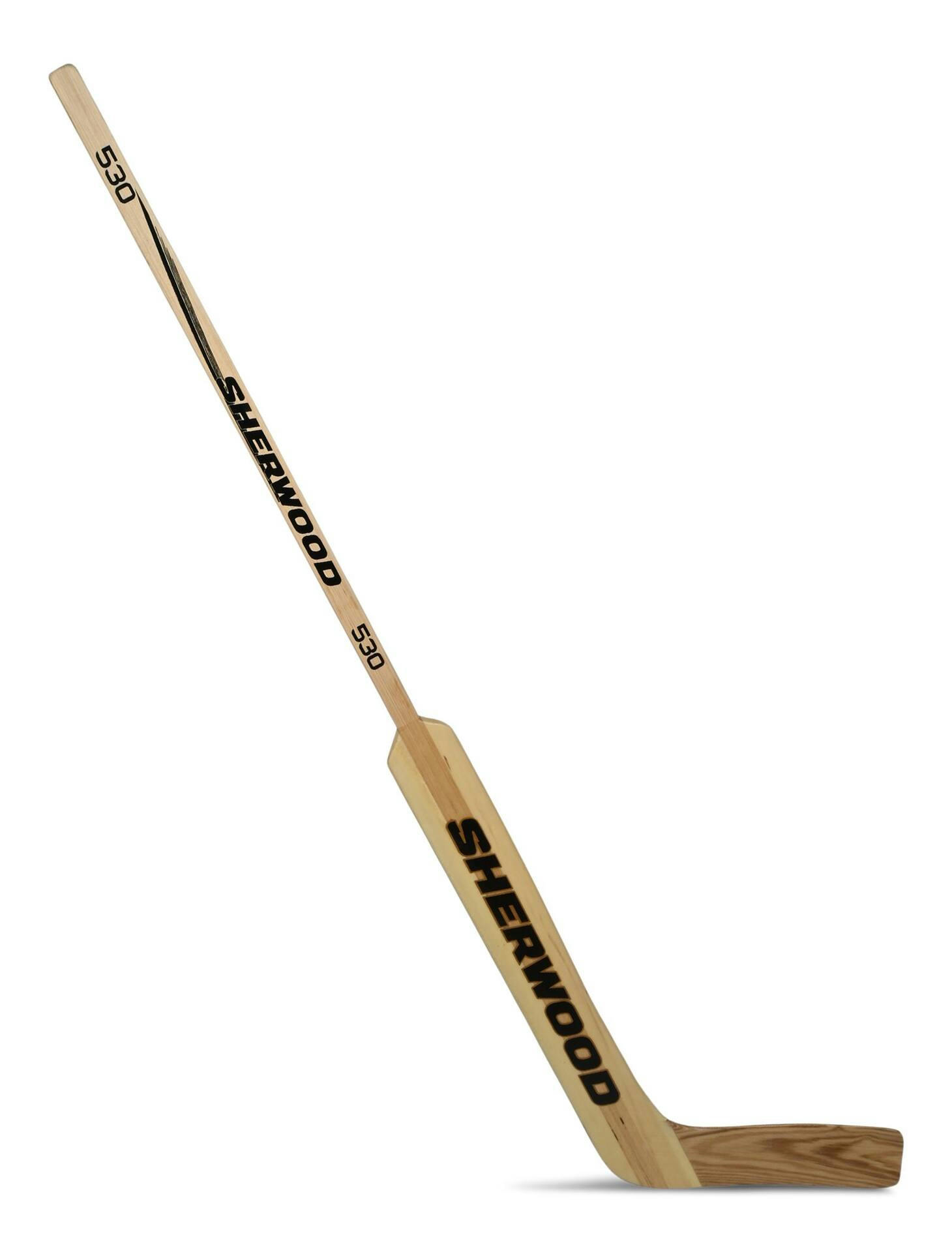 Sherwood 530 Wood Goalie Hockey Stick, Youth, Left Hand