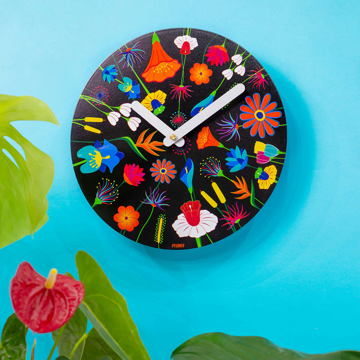 HAPPY TIME - Horloge en métal D26cm