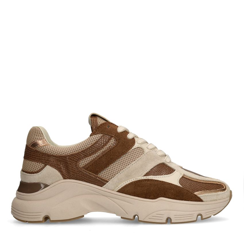 Manfield Taupe suède sneakers