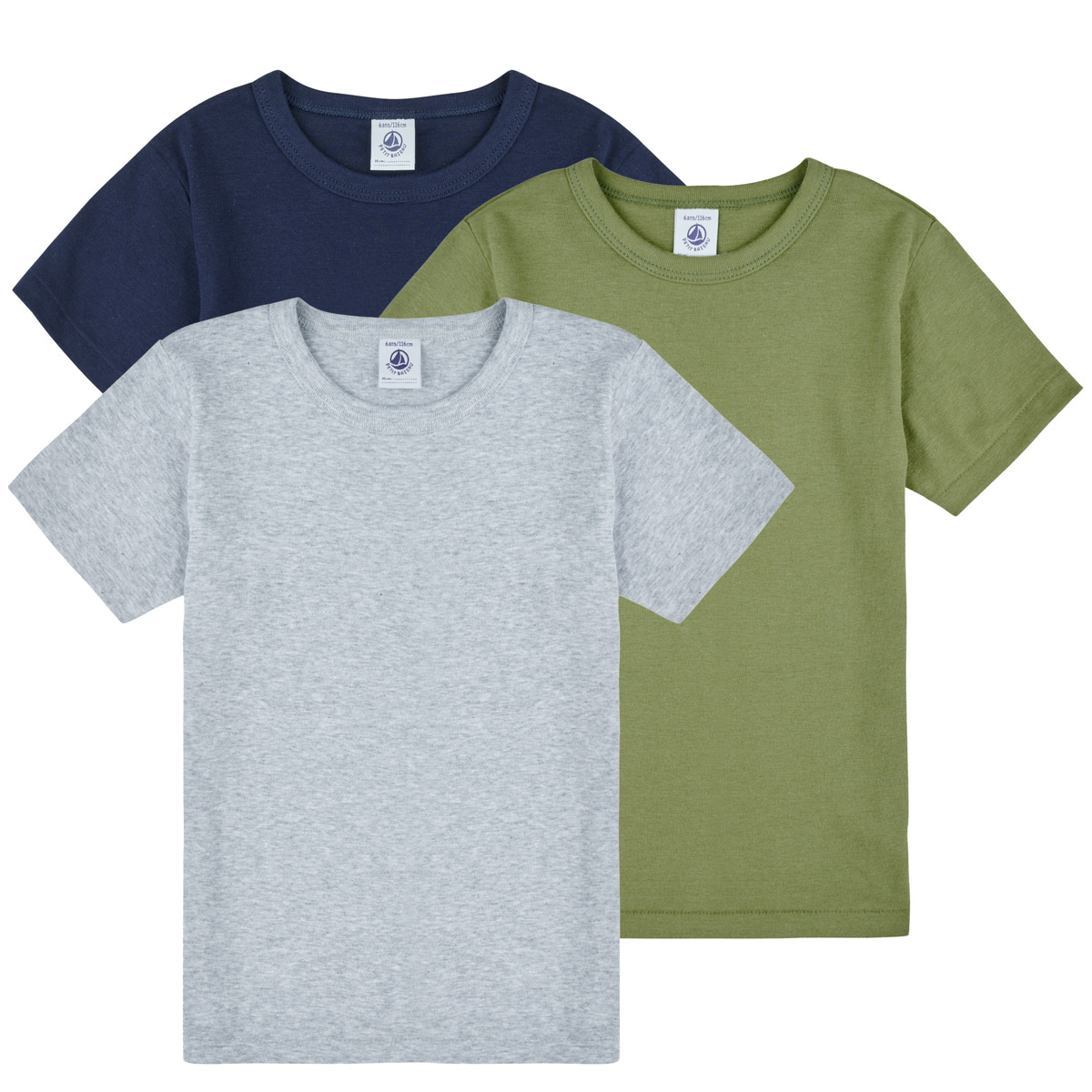 Petit Bateau - 3 TEE SHIRTS MC - Multicolour