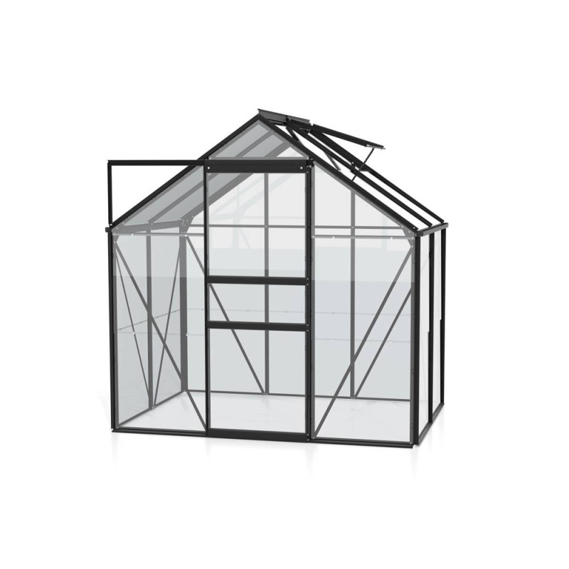 Serre en verre Venus noire 2,5 m² VITAVIA