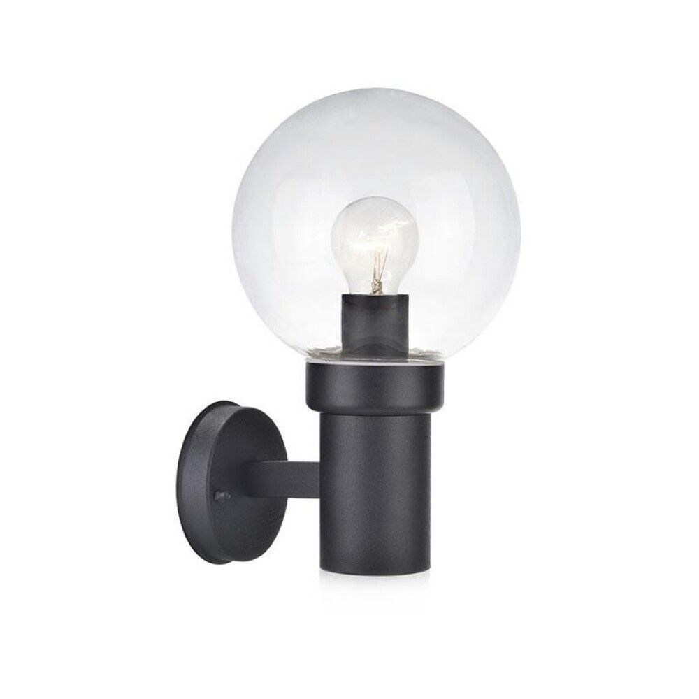 VEGGLAMPE MARKSLÖJD CARIS 1 SVART