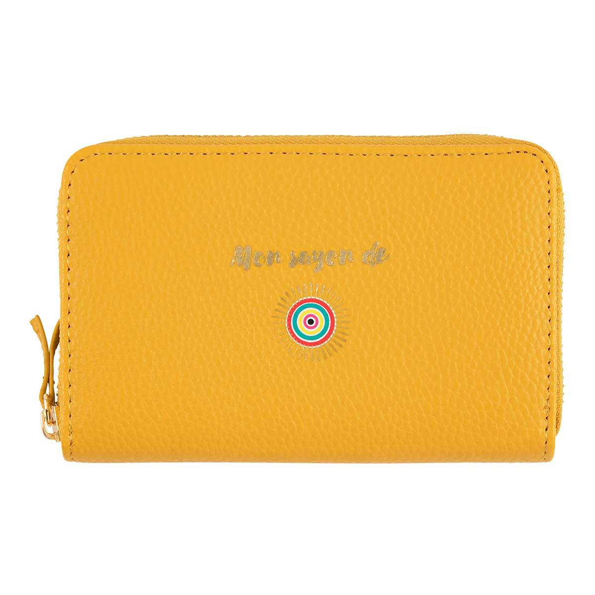 - Portefeuille Femme - Mon Rayon De Soleil - Jaune Moutarde