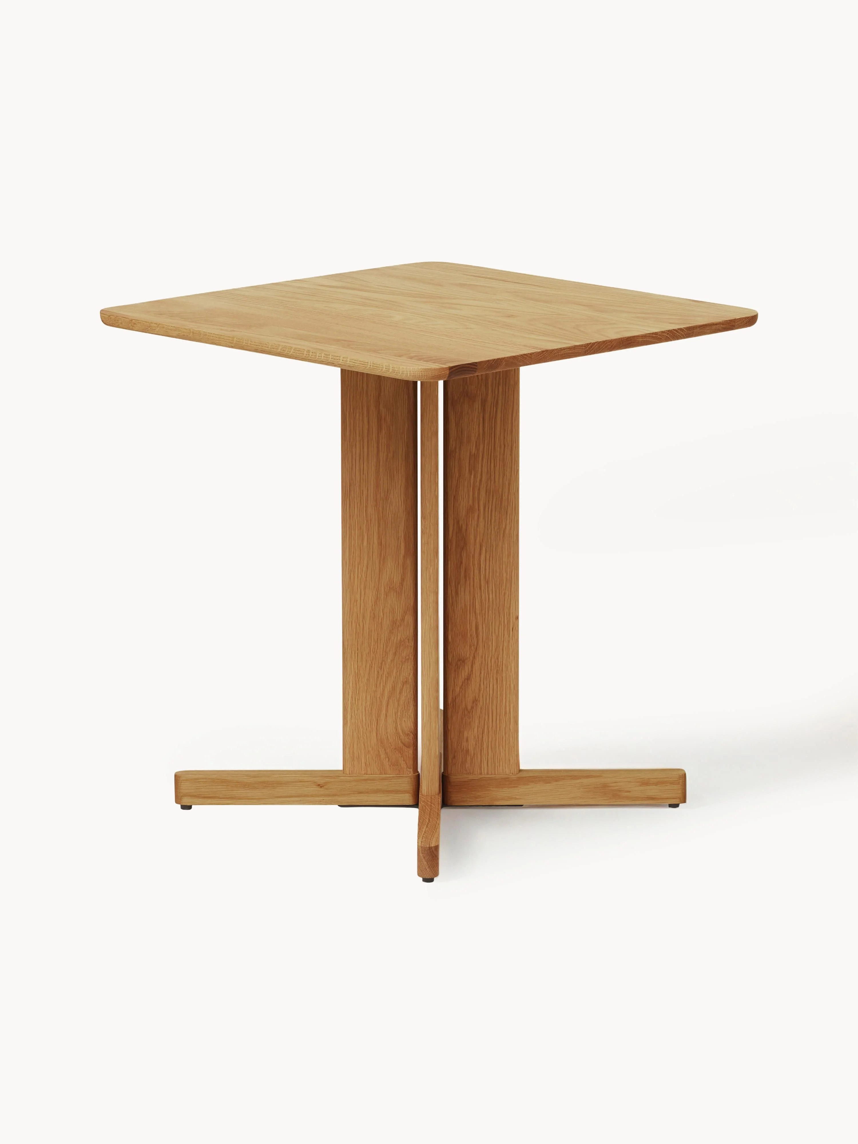 Quadratischer Esstisch Trefoil aus Eichenholz, 68 x 68 cm