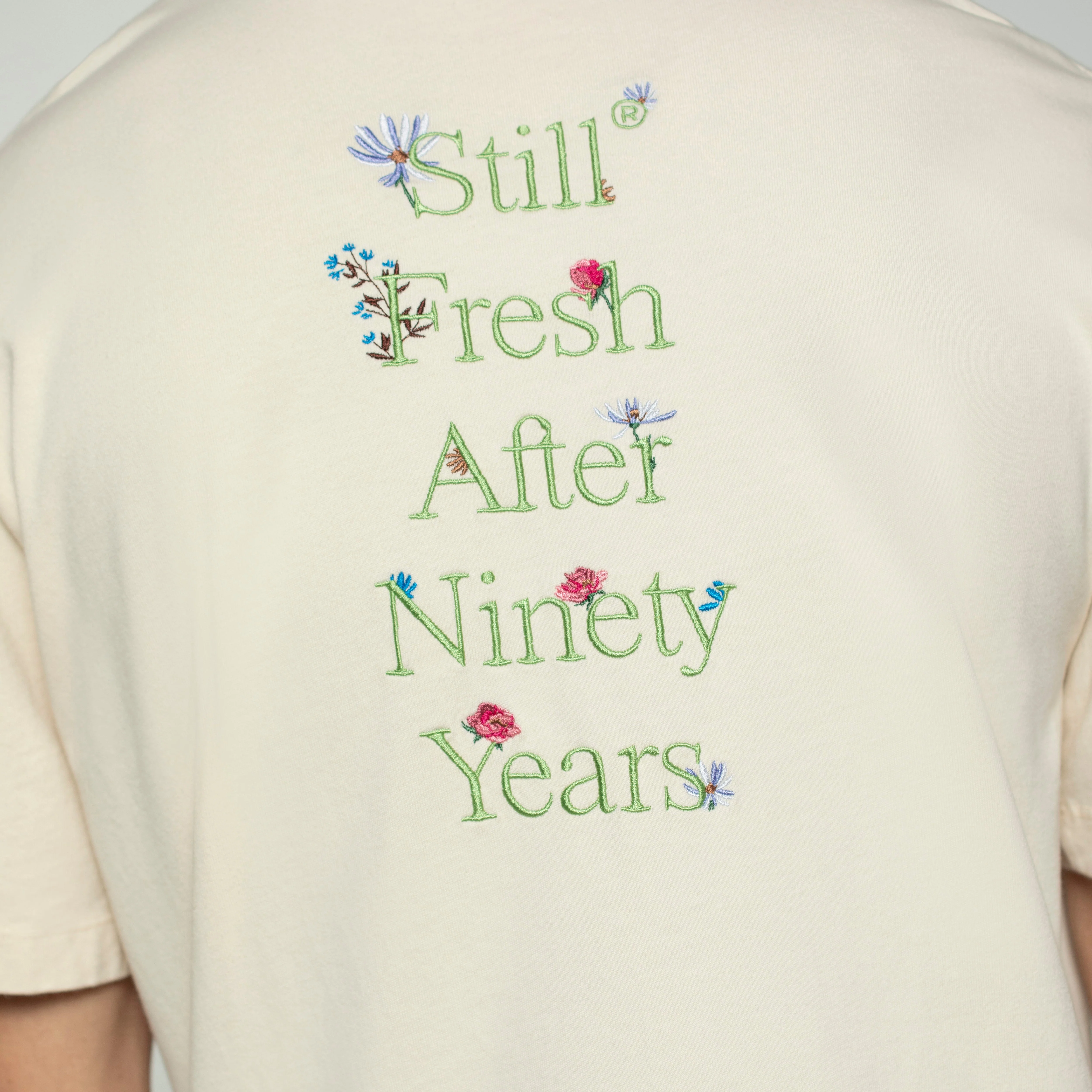 Sanjo Faded Still Fresh T-shirt // Ecru