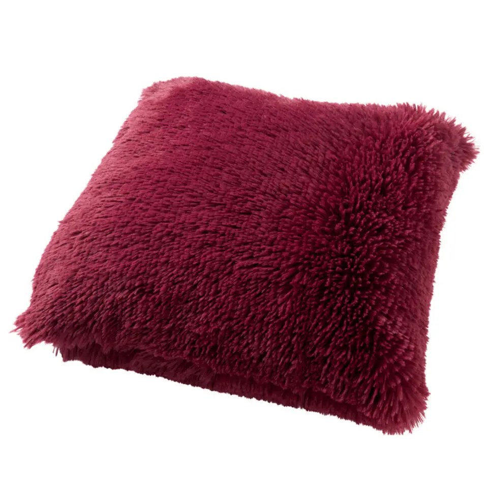 Kussenhoes Fluffy - Red Plum - 60x60 cm