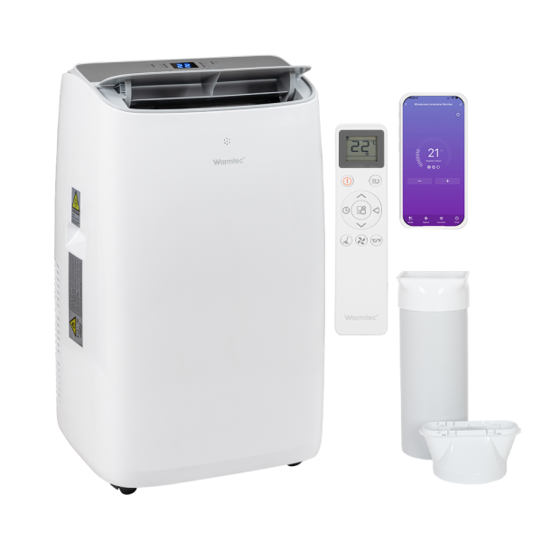 Klimatyzator przenośny Warmtec Wi-FI 3,5kW 40m² 4w1 osuszanie Froya KP35W