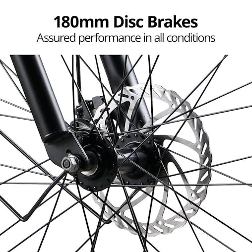 NNEMB Electric Fat Tyre Cruiser Bike, eBike with Throttle, Matte Black