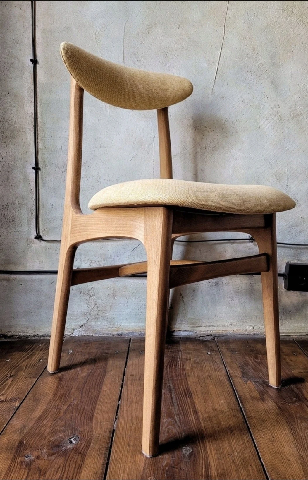 Mid Century Polish Dining Chair Type 200-190 by R. Hałas PRL Chair R.Hałas