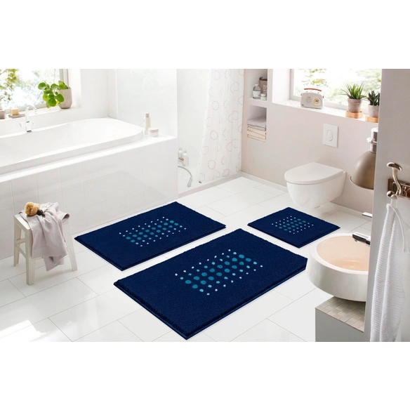Badematte »Siria«, BxL: 70 x 120 cm, blau, aus 100% Polyacryl