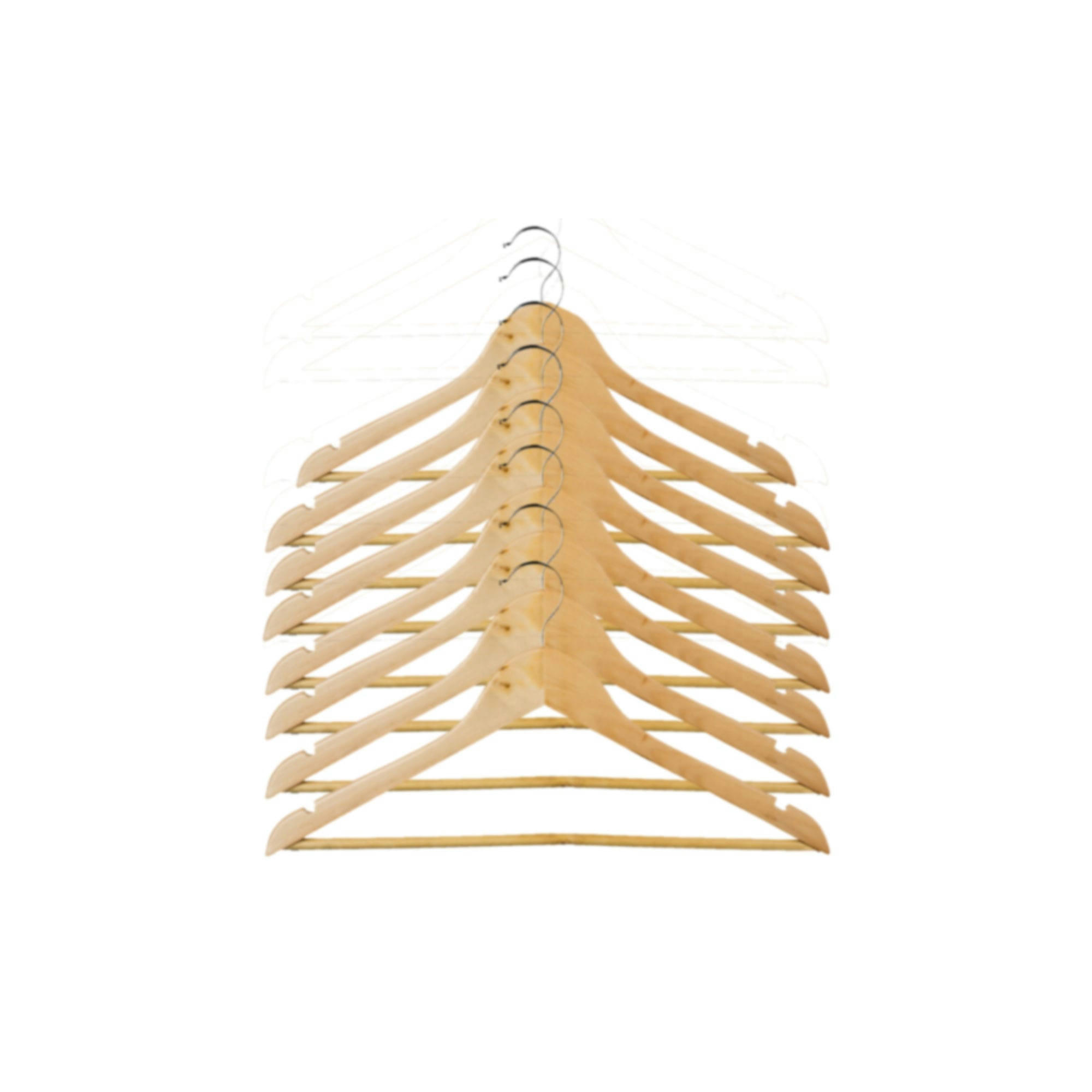 - Set de 8 cintres classiques en bois