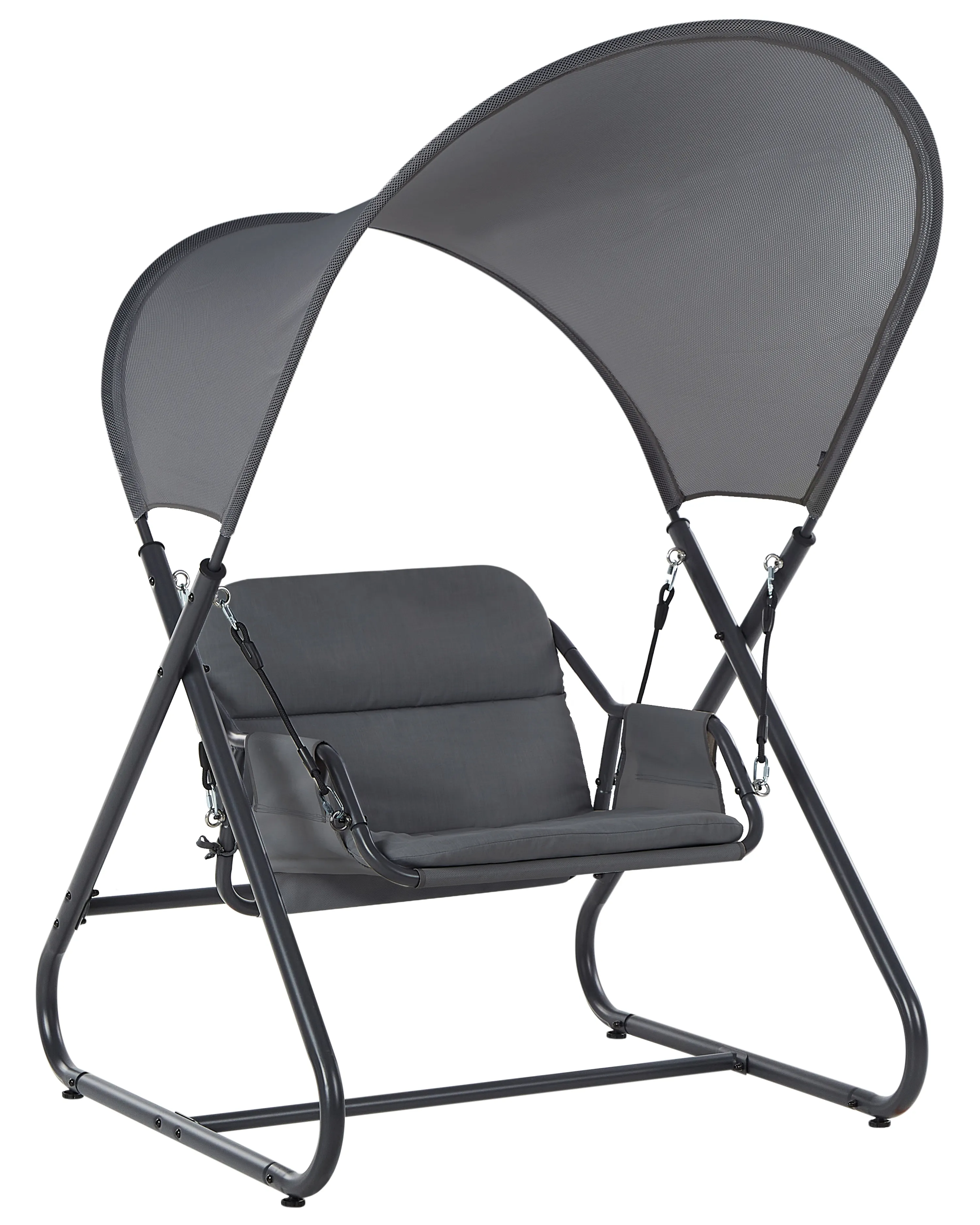 Patio Swing SOLAGNA Metal Dark Grey