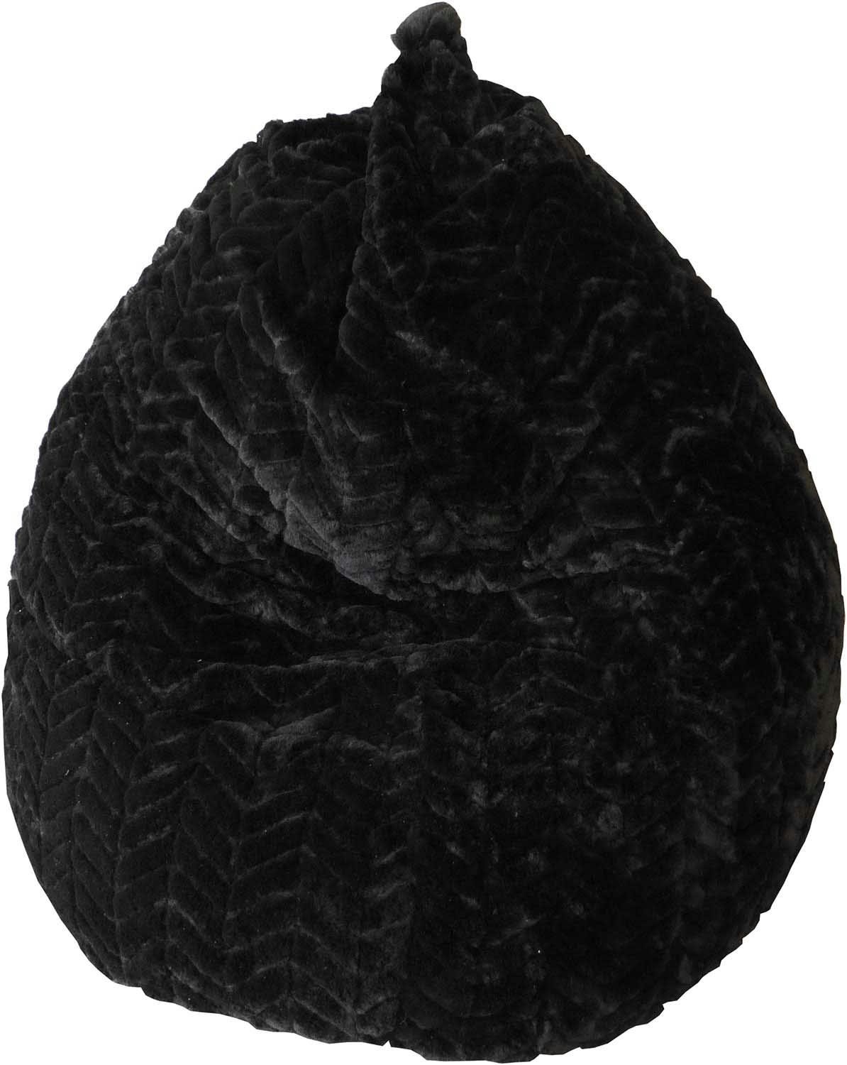 - Poire intérieur en polyester charlie 80 x 100 cm noir