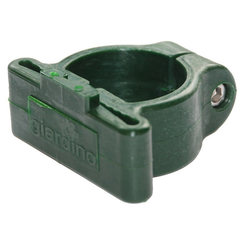 Collier de coin en plastique pour poteau profilé vert Ø 48 mm GIARDINO