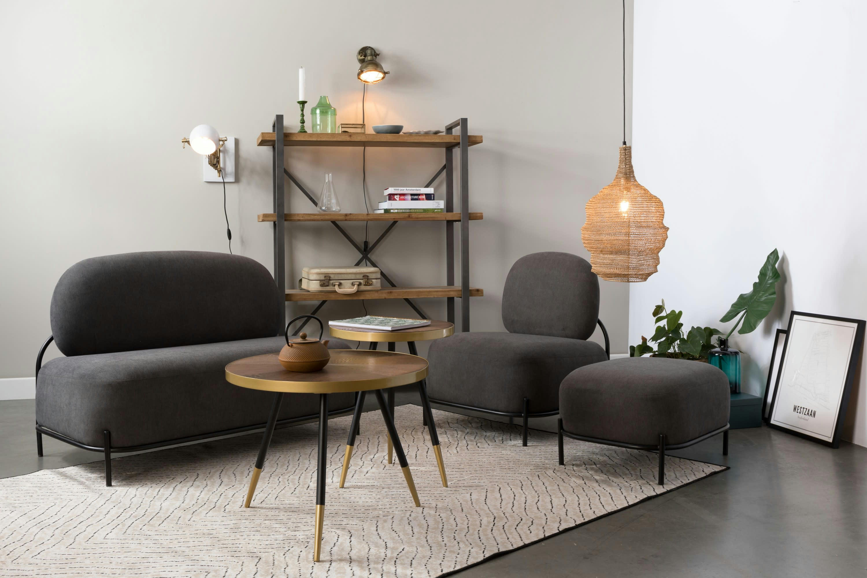 DENISE - Table basse en bois marron