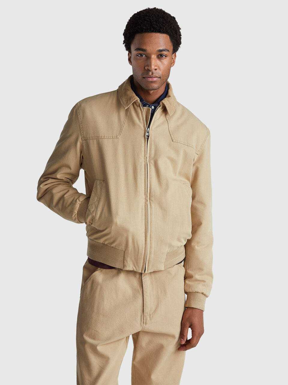 Padded jacket in pure cotton