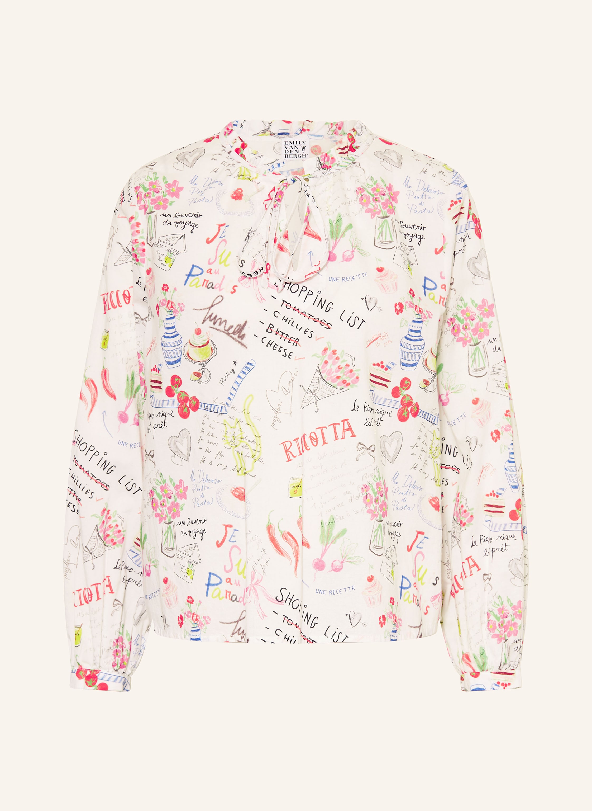 Emily VAN DEN BERGH Blusenshirt mit Rüschen