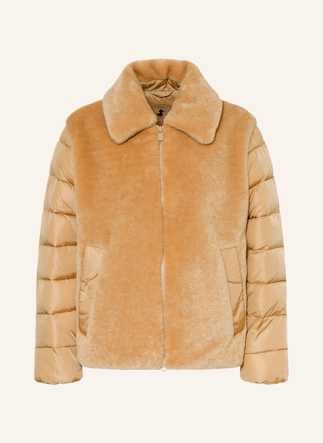 SAVE THE DUCK Teddyfell-Jacke HANA im Materialmix