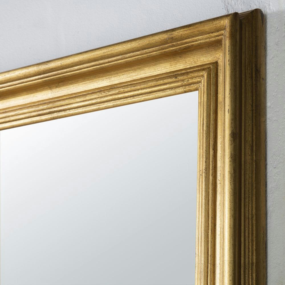 ISABEAU - Miroir rectangulaire à moulures dorées 181x121