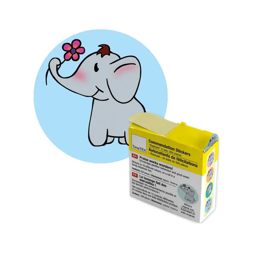 Sticker 500er-Set Elefant