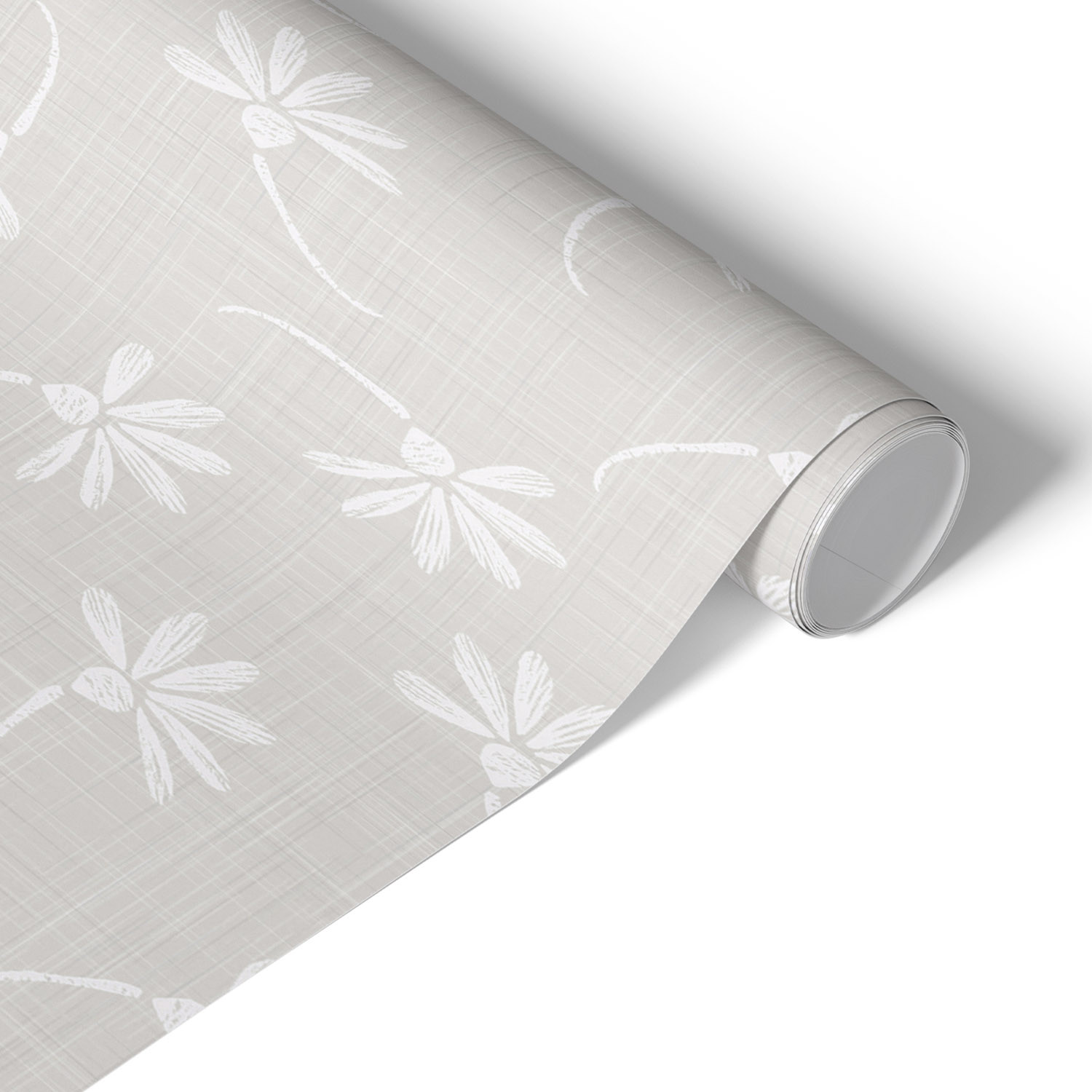 Okleina meblowa Białe kwiaty 50x100 Folia samoprzylepna Sypialnia