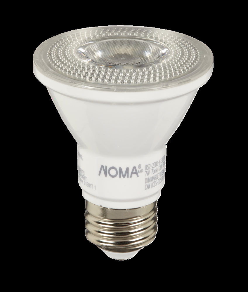 NOMA PAR20 E26 Base Dimmable LED Flood Light Bulbs, 3000K, 500 Lumens, Warm White, 50W, 3-pk