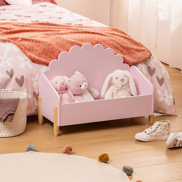 Coffre Douceur rose 61x44,2cm - Atmosphera