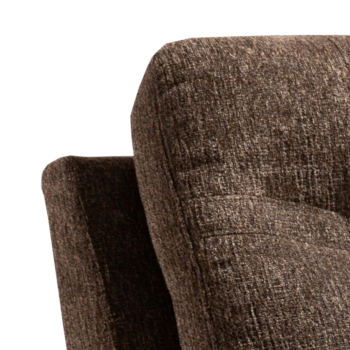 Fabric Upholstered Power Glider Recliner Chair with Pillow Arms, Brown